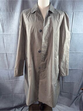 3037-Globetrotter Vintage Men's Single-Breasted Trench Raincoat